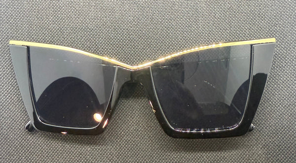 Black Cat Eye with Gold Trim
