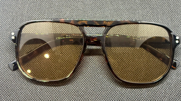 Cheetah Print Square Round Light Brown Tint