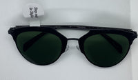 Cat Eye with Black Trim & Green Tint